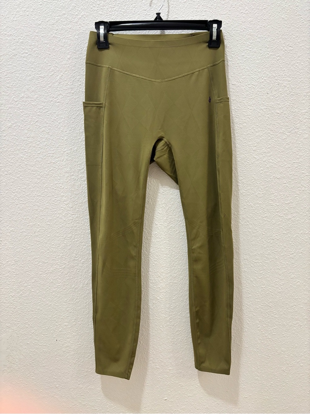 Fanka Olive Green SpeedDry Leggings Size Large Activewear Gym Athletic